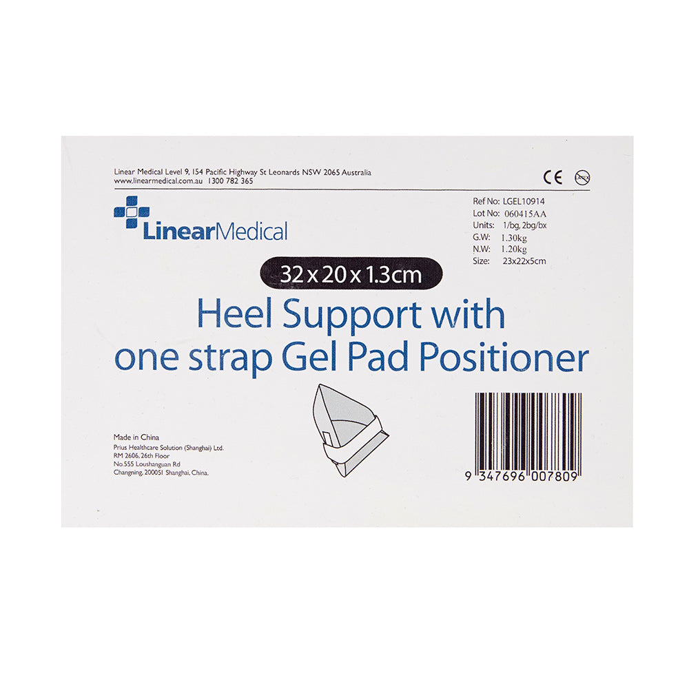 
                  
                    Load image into Gallery viewer, Heel Support With One Strap Gel Pad Positioner 32x20x1.3cm
                  
                