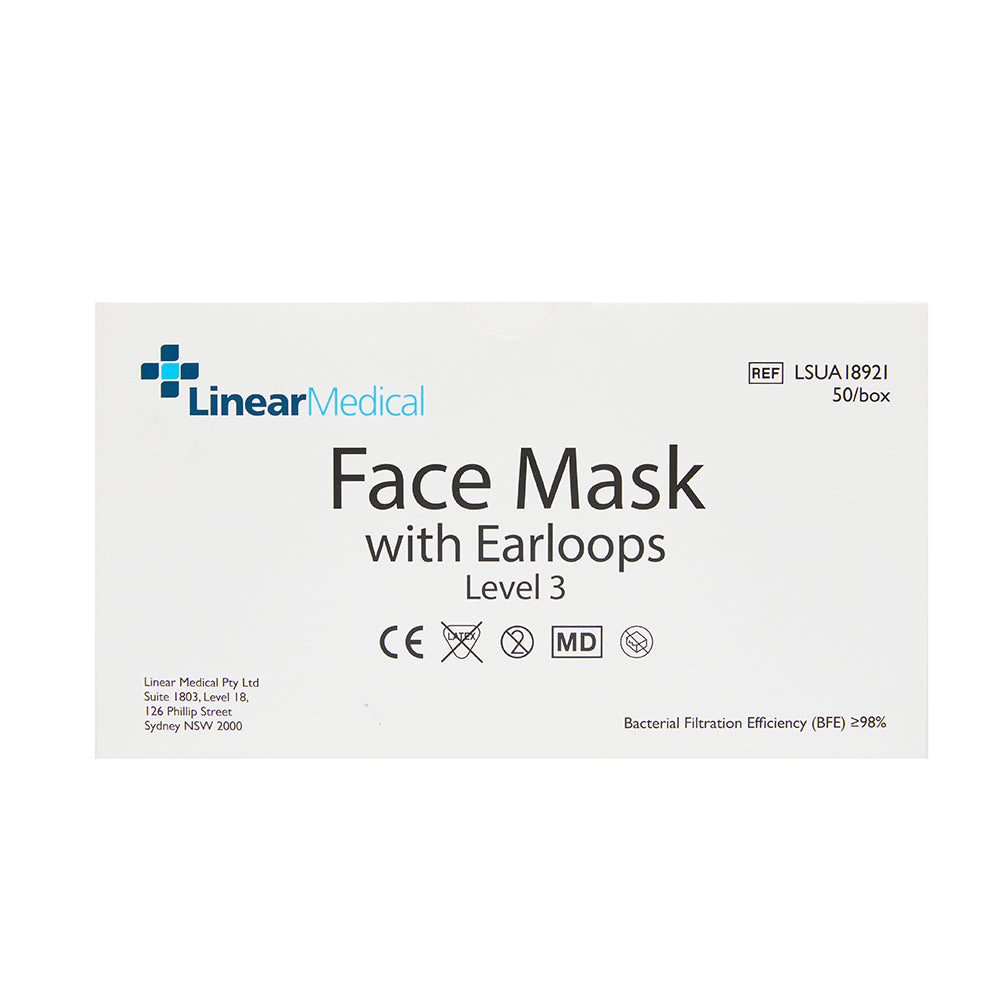 LEVEL 3 FACE MASK EARLOOPS