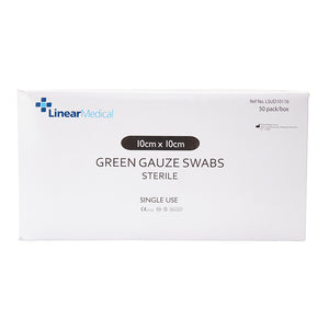 
                  
                    Load image into Gallery viewer, Gauze Swab Green 8Ply 10cm x 10cm Sterile
                  
                