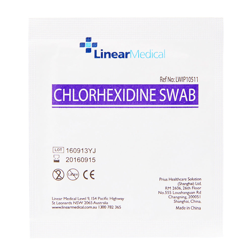 Chlorhexidine Swabs 2% Alcohol 70% – linear medical